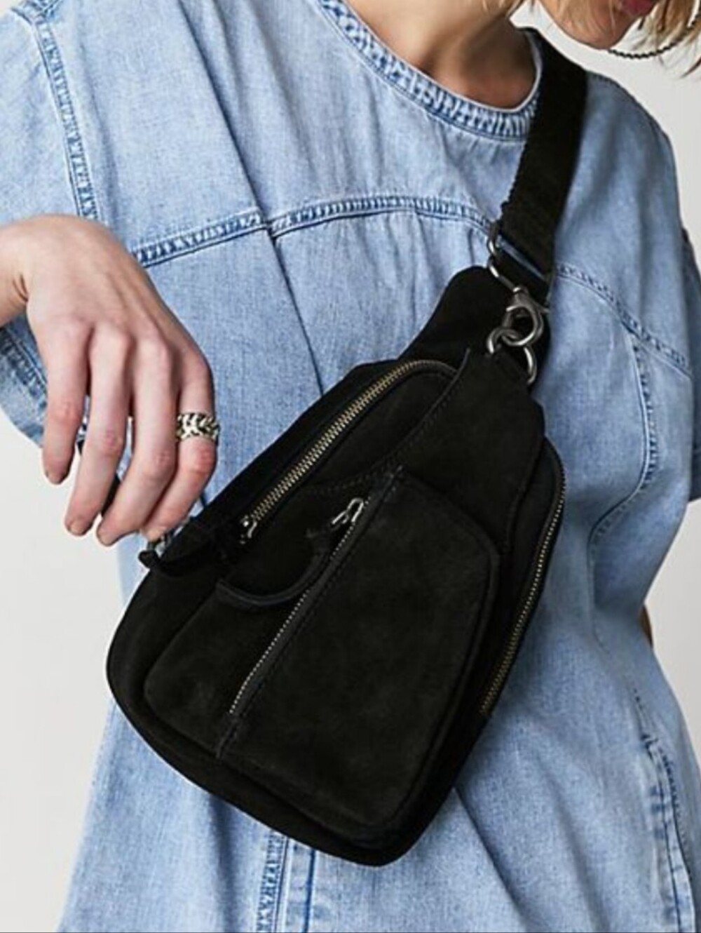Free People Suede Sling Bag